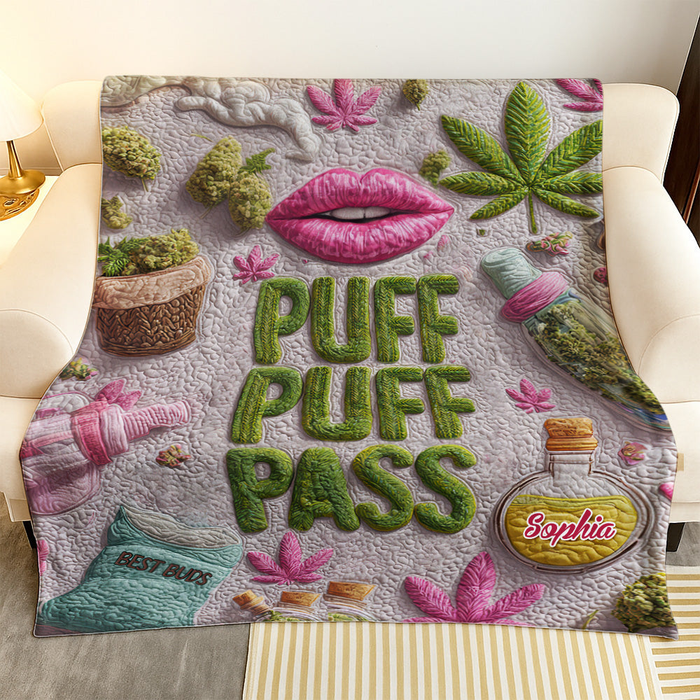 Puff Puff Pass - Personalized Blanket-Myprintsy
