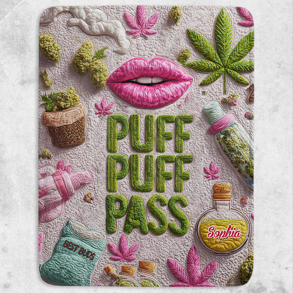 Puff Puff Pass - Personalized Blanket-Myprintsy