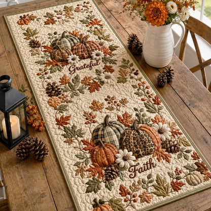 Pumpkin Bliss Quilted Table Runner VTQ-Myprintsy