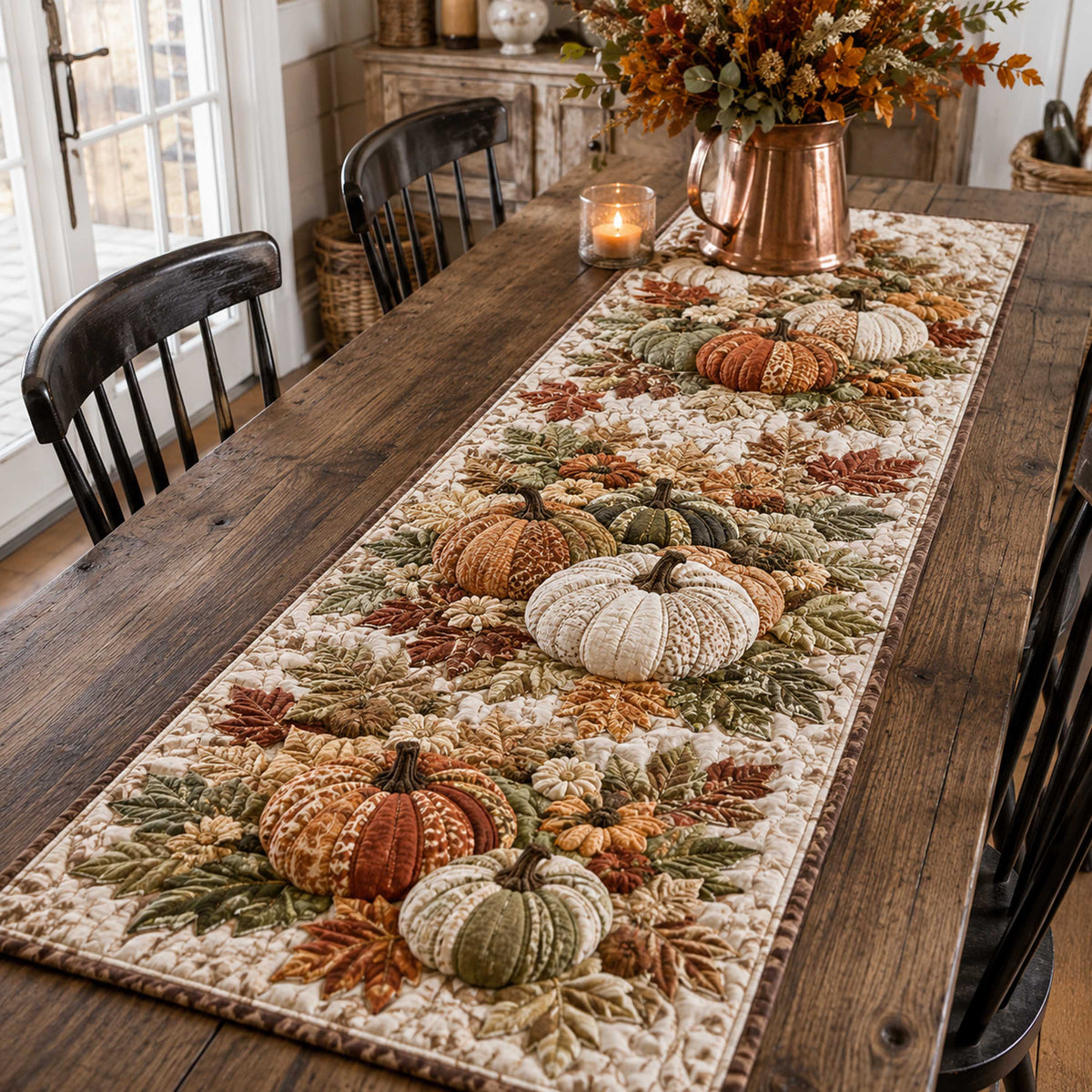 Pumpkin Haven Quilted Table Runner VTQ-Myprintsy