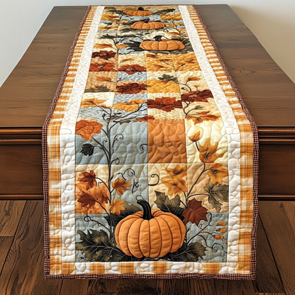 Pumpkin Joyful Moments Quilted Table Runner VTQ-Myprintsy