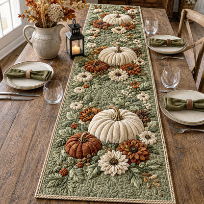 Pumpkin Meadow Quilted Table Runner VTQ-Myprintsy