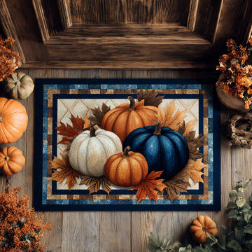 Pumpkin Nest Doormat VTQ-Myprintsy