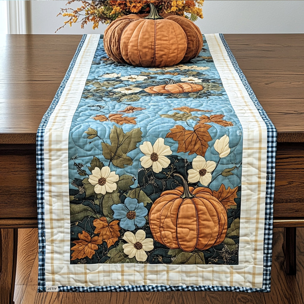 Pumpkin Spice Season Quilted Table Runner VTQ-Myprintsy