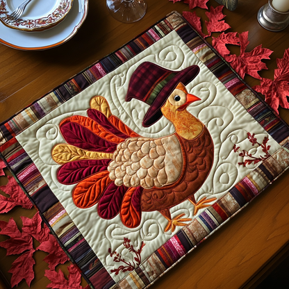 Purple Turkey Quilted Placemat VTQ-Myprintsy