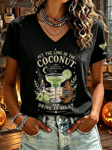 Put The Lime In The Coconut And Drink It All Up - Halloween Witch Shirt-Myprintsy