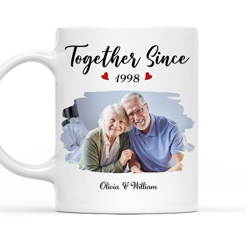 Together Since Husband Wife Photo - Personalized Coffee Mug