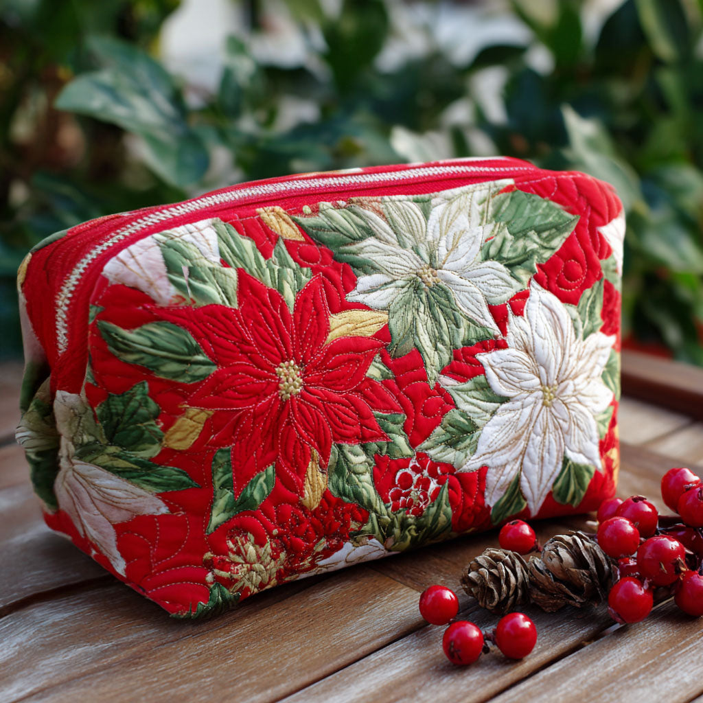 Radiant Petal Quilted Makeup Bag VTQ-Myprintsy