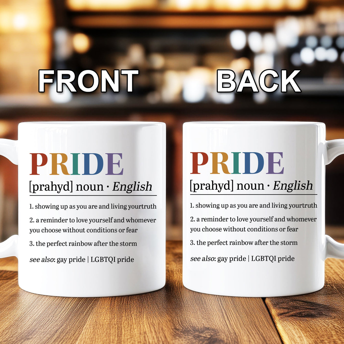 Rainbow Coffee Cup - Pride Mug-Myprintsy