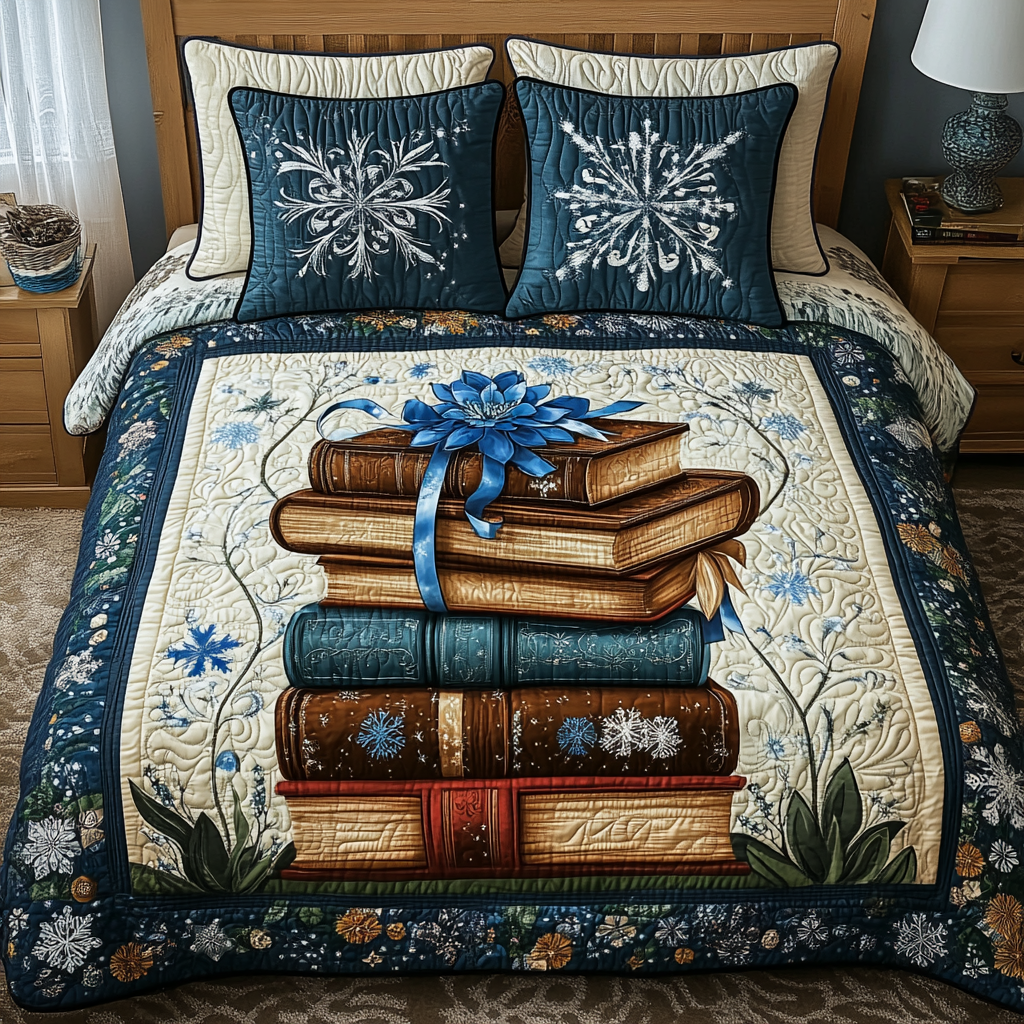 Reading Season -Piece Quilted Bedding Set VTQ-Myprintsy