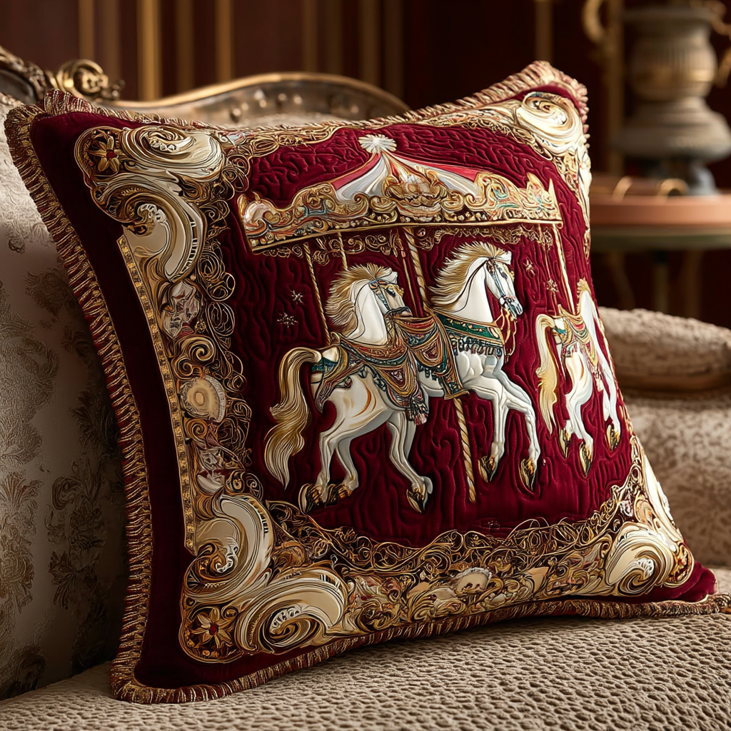 Regal Merry-Go-Round Quilted Pillow Case VTQ-Myprintsy