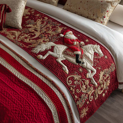 Regal Santa Ride Quilted Bed Runner VTQ-Myprintsy