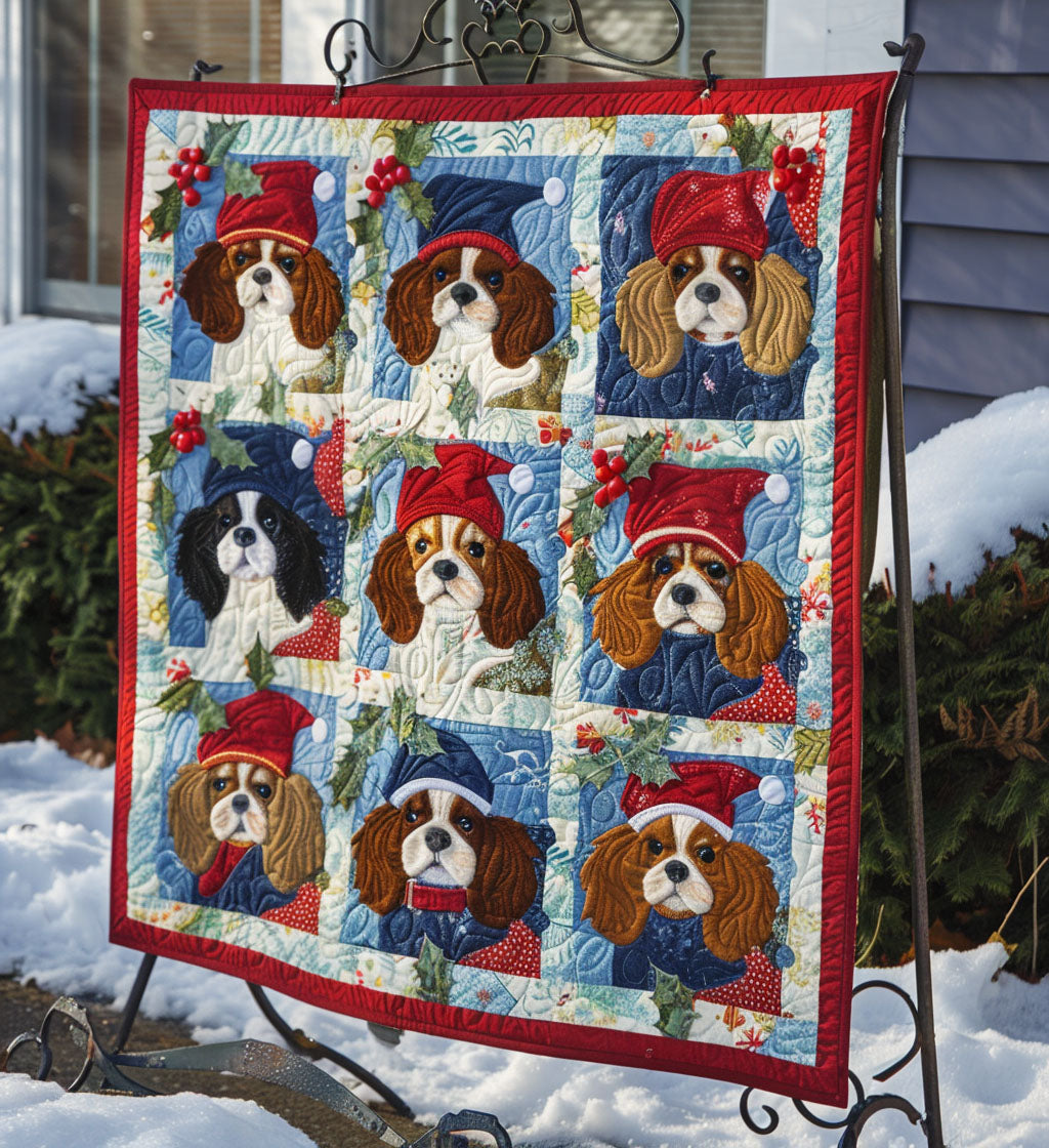 Regal Spaniel Dreams Quilted Blanket VTQ-Myprintsy
