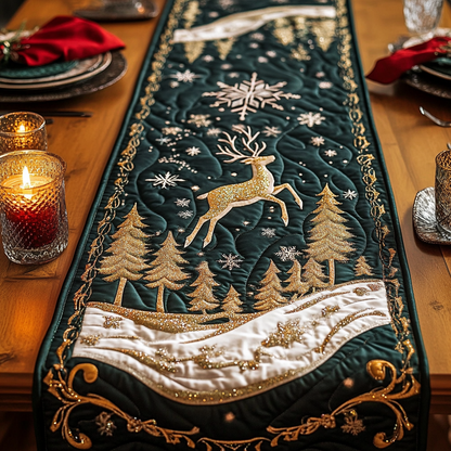 Reindeer Dash Quilted Table Runner VH VTQ-Myprintsy