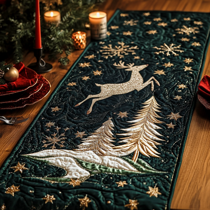 Reindeer Dream Quilted Table Runner VH VTQ-Myprintsy