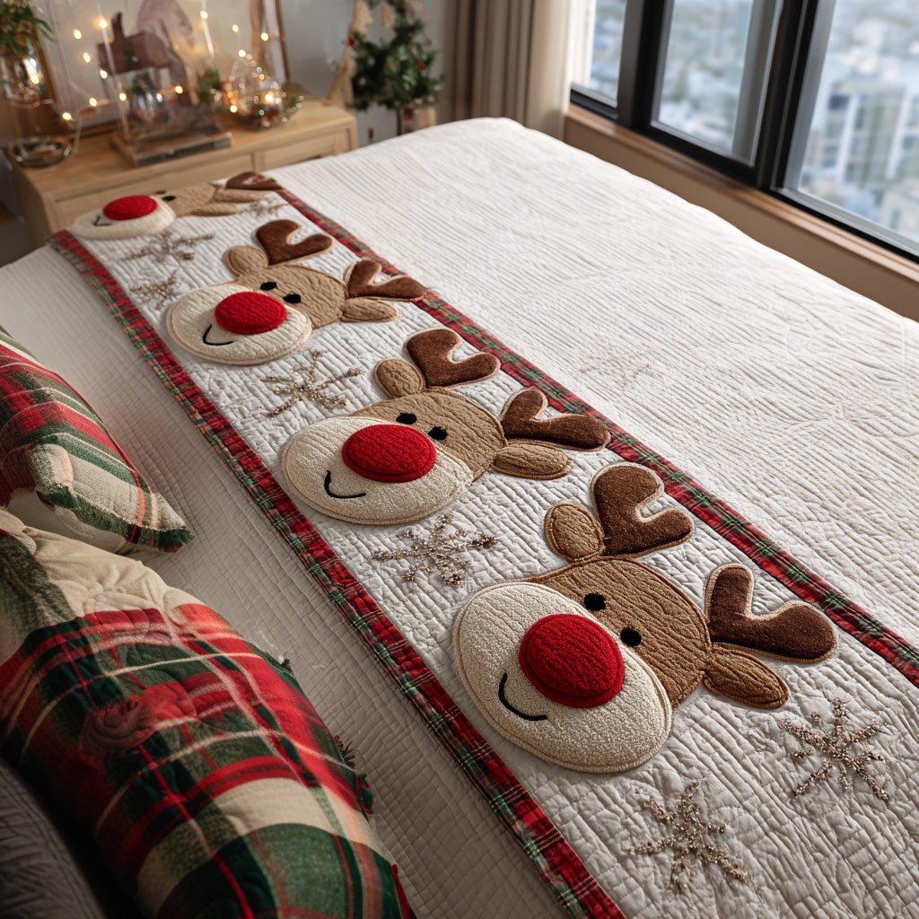 Reindeer Lane Quilted Bed Runner VTQ-Myprintsy