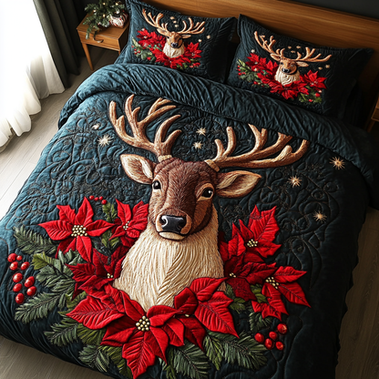 Reindeer Magic -Piece Quilted Bedding Set VTQ-Myprintsy
