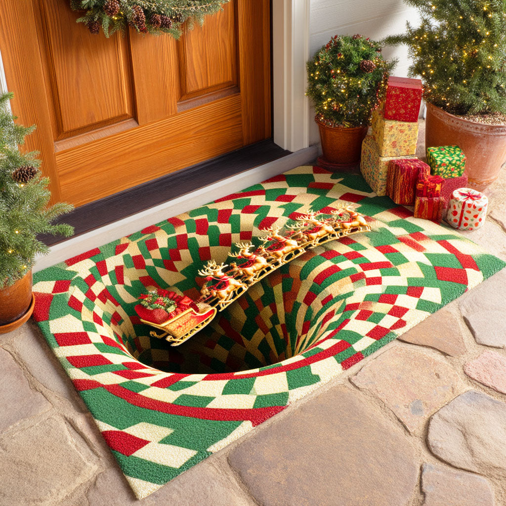 Reindeer Rise Doormat VTQ-Myprintsy