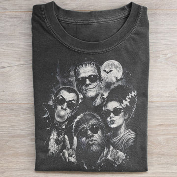 Retro Halloween Monster Selfie - Personalized Shirt-Myprintsy