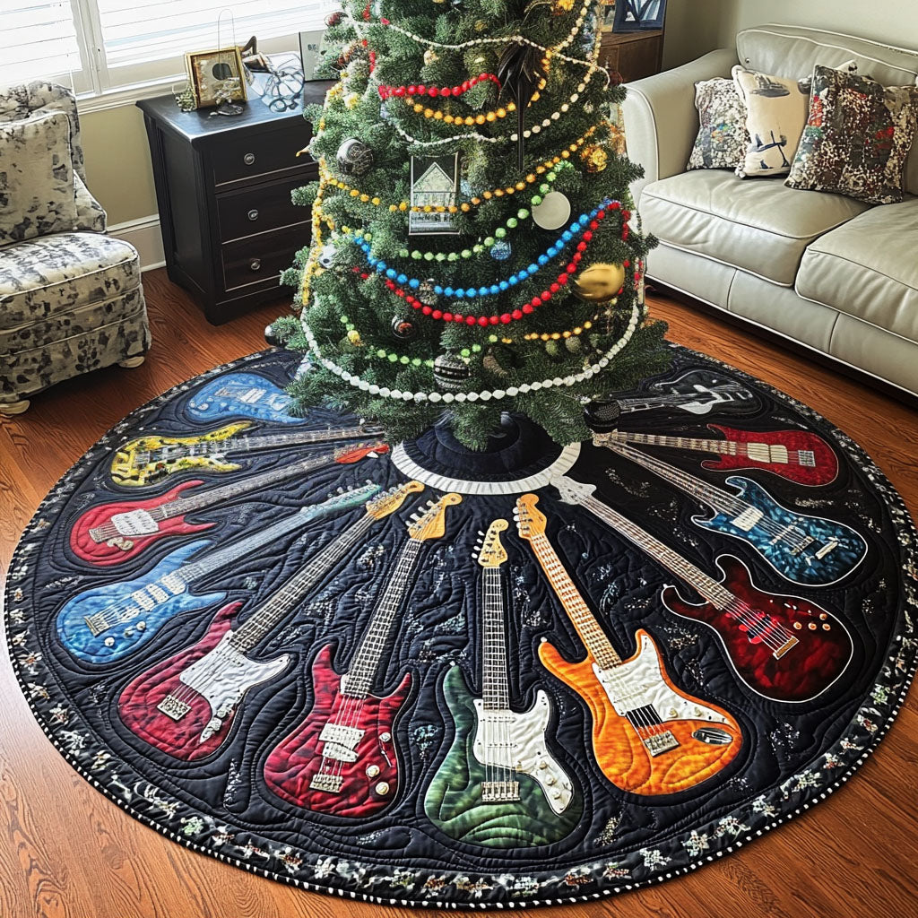 Riff Dream Quilted Christmas Tree Skirt-Myprintsy