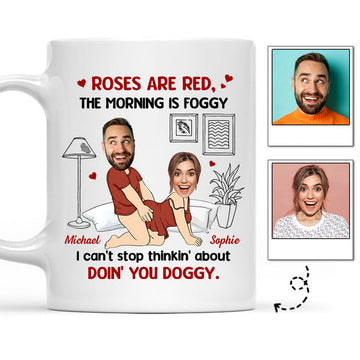 Roses Are Red The Morning Is Foggy Custom Mug - Personalized Coffee Mug - Gift For Couple-Myprintsy