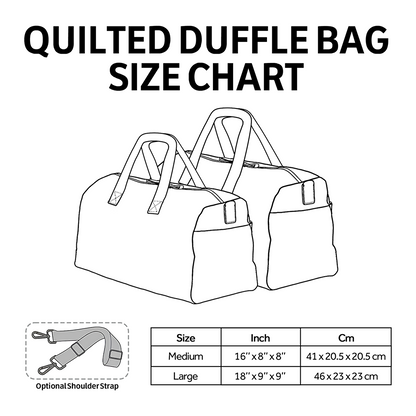 Royal Spaniel Quilted Duffle Bag VTQ-Myprintsy