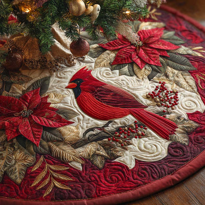 Ruby Songbird Noel Quilted Tree Skirt-Myprintsy