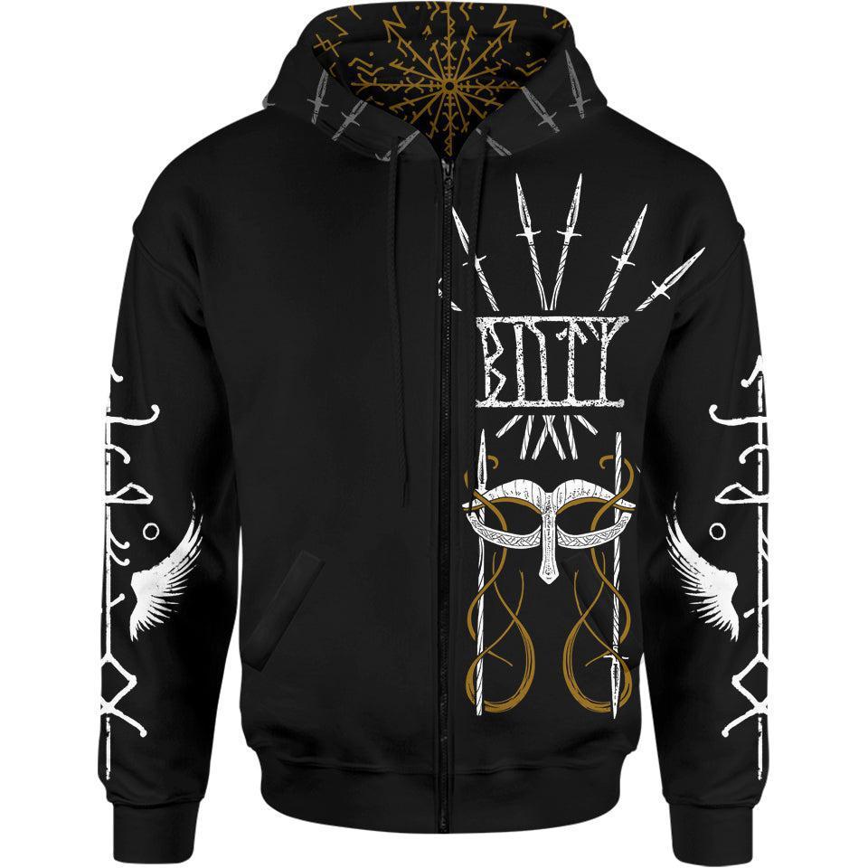 Runes Of Valkyrie Zip Hoodie