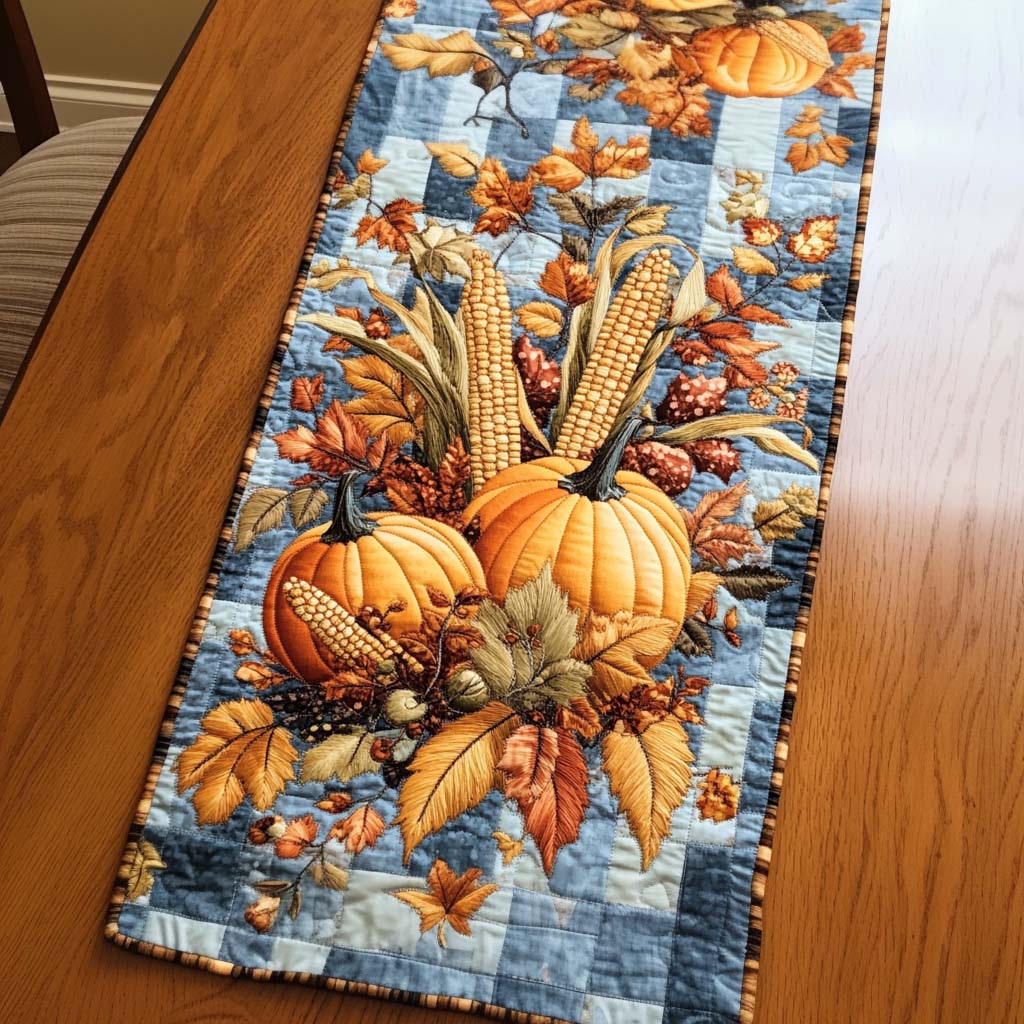Rustic Cornucopia Quilted Table Runner VTQ-Myprintsy