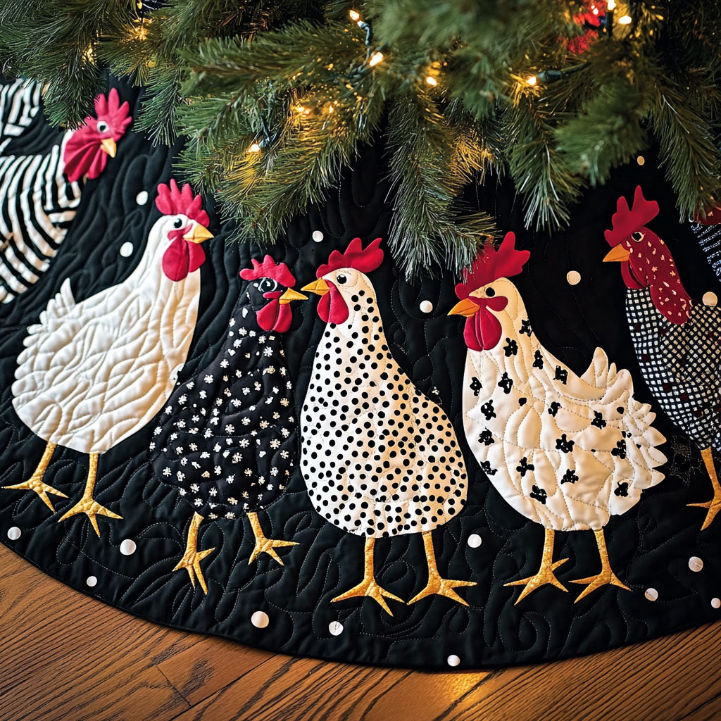 Rustic Gatherings Quilted Christmas Tree Skirt-Myprintsy