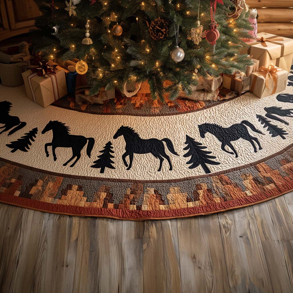 Rustic Rodeo Christmas Quilted Tree Skirt-Myprintsy