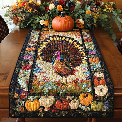 Rustic Turkey Path Quilted Table Runner VTQ-Myprintsy