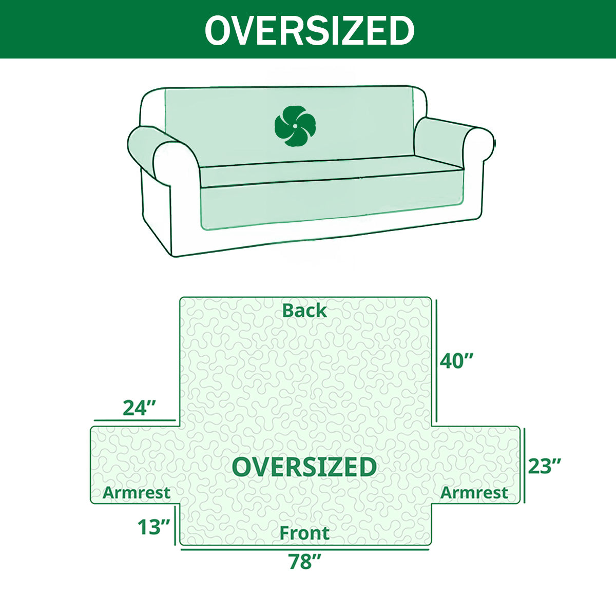 Rustic Winter Pines Quilted Sofa Cover VTQ-Myprintsy