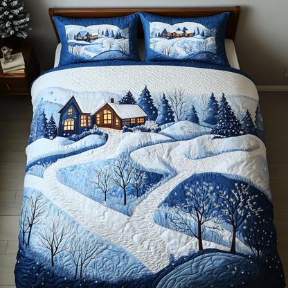Rustic Winter Wonderland -Piece Quilted Bedding Set VTQ-Myprintsy