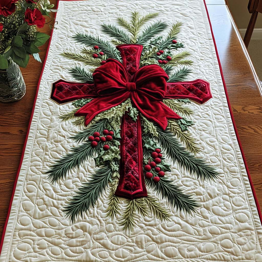 Sacred Night Quilted Table Runner VTQ-Myprintsy