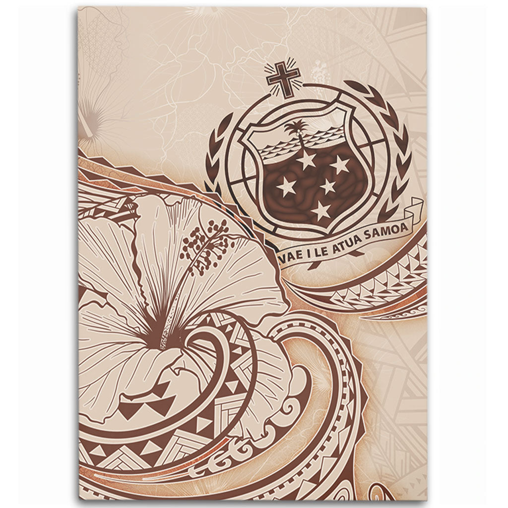 Samoa Area Rug Hibiscus Flower Vintage Style-Myprintsy