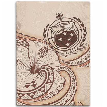 Samoa Area Rug Hibiscus Flower Vintage Style-Myprintsy