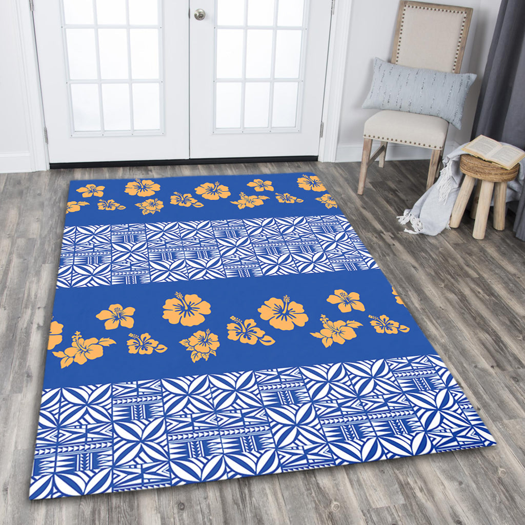 Samoa Area Rug Hibiscus Pattern Island-Myprintsy