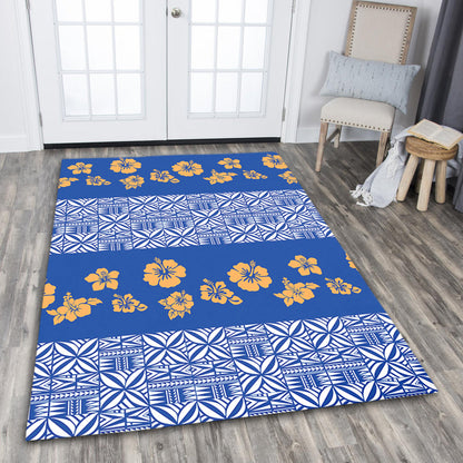 Samoa Area Rug Hibiscus Pattern Island-Myprintsy