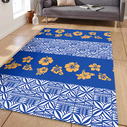 Samoa Area Rug Hibiscus Pattern Island-Myprintsy