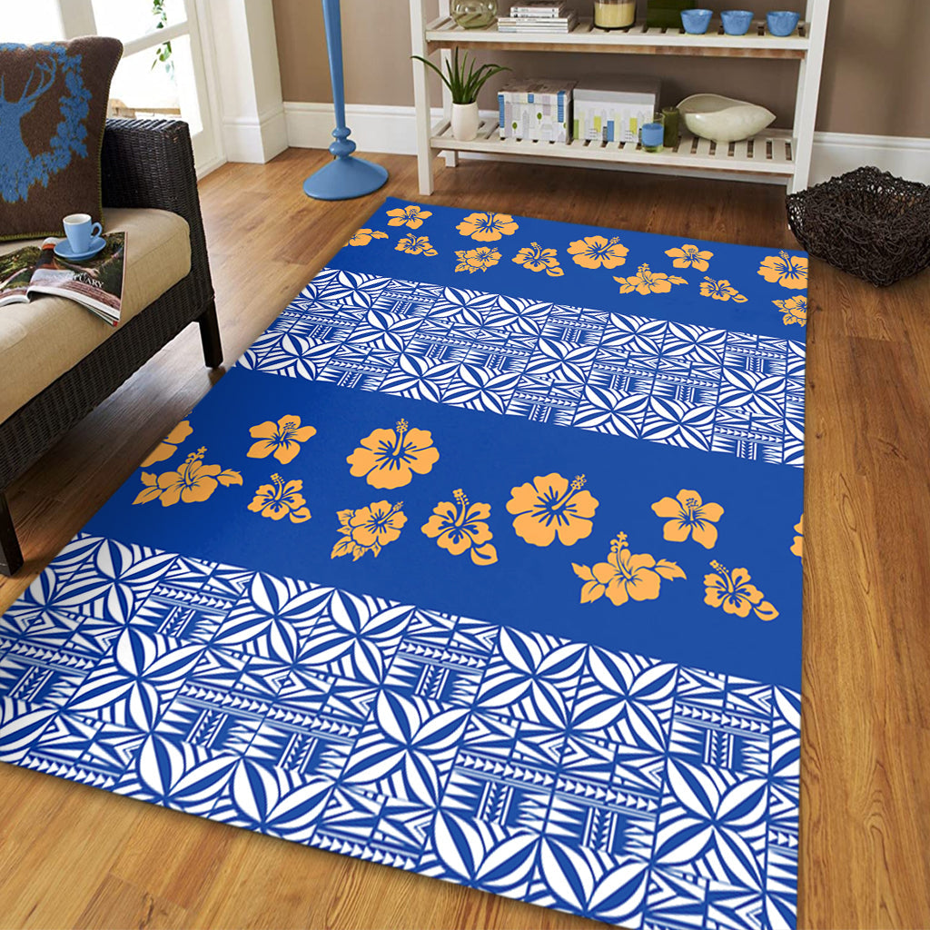 Samoa Area Rug Hibiscus Pattern Island-Myprintsy