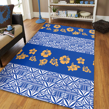 Samoa Area Rug Hibiscus Pattern Island-Myprintsy