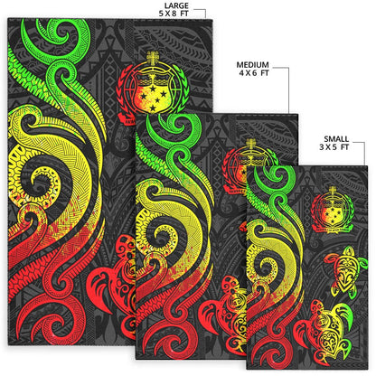 Samoa Area Rug - Reggae Tentacle Turtle-Myprintsy