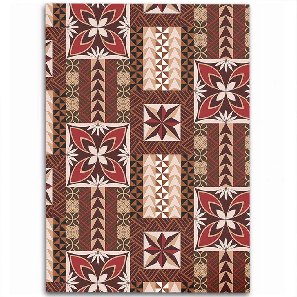 Samoa Area Rug Siapo Pattern Print-Myprintsy