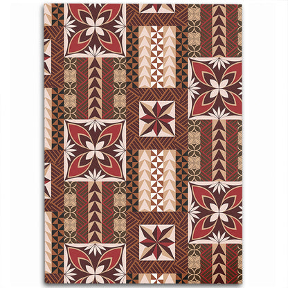 Samoa Area Rug Siapo Pattern Print-Myprintsy