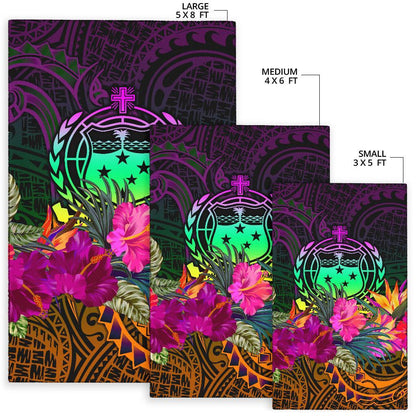 Samoa Area Rug - Summer Hibiscus-Myprintsy