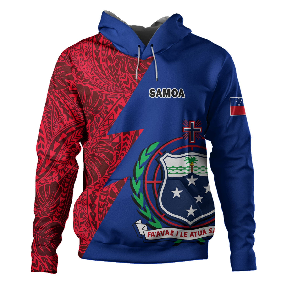 Samoa Custom Personalised Hoodie Flash Style-Myprintsy