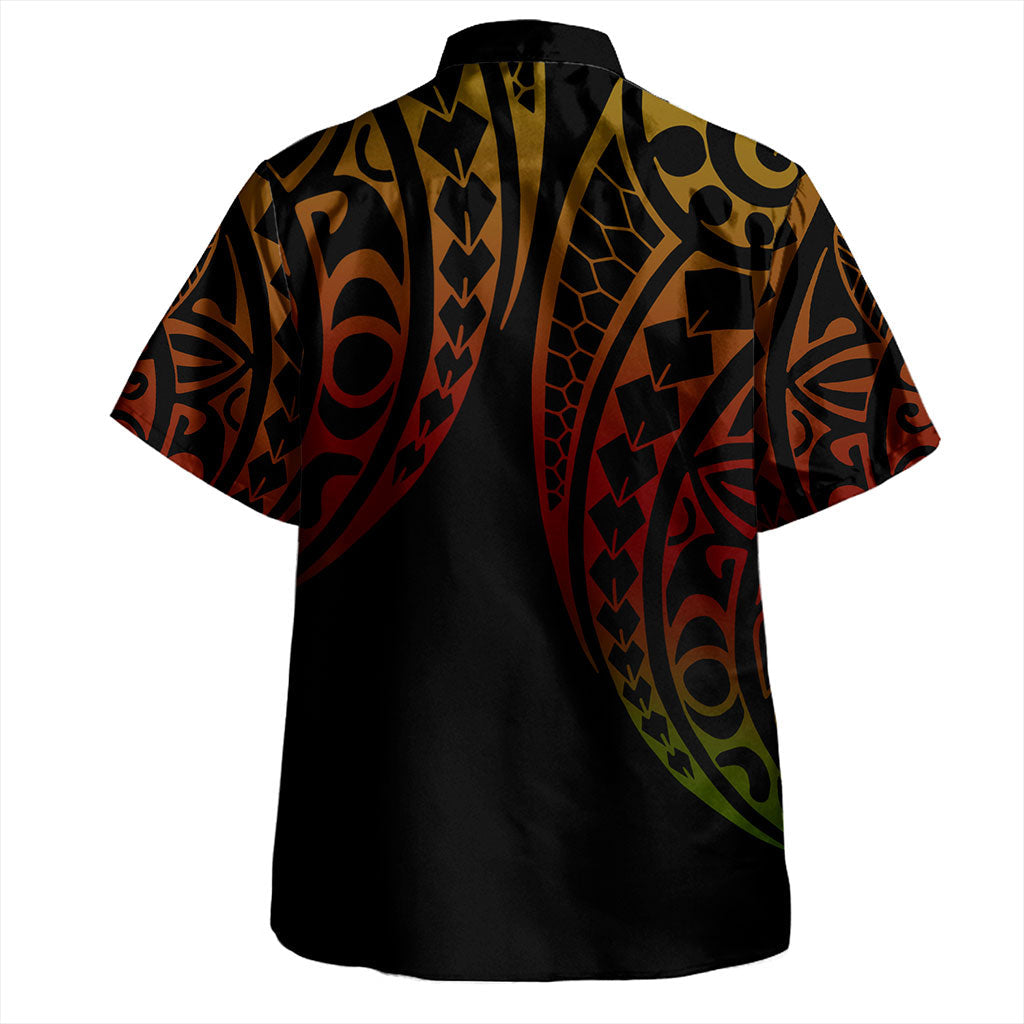 Samoa Hawaiian Shirt Kakau Style-Myprintsy