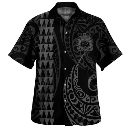 Samoa Hawaiian Shirt Kakau Style-Myprintsy