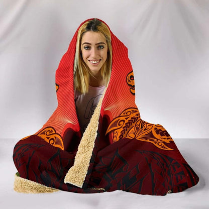 Samoa Hooded Blankets - Tribal Tuna Fish-Myprintsy